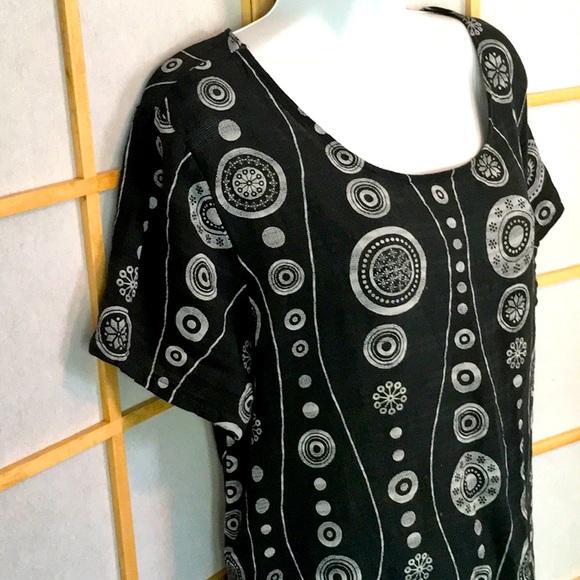 Made in Italy Lightweight Cotton Summer Shift Dress - Picture 3 of 9